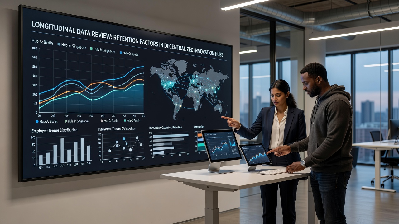 Analyzing Retention Factors in Decentralized Innovation Hubs Through Longitudinal Data Review
