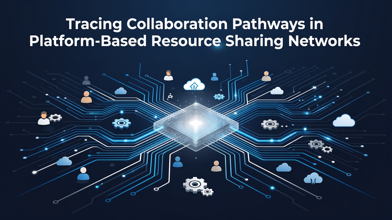 Tracing Collaboration Pathways in Platform Based Resource Sharing Networks